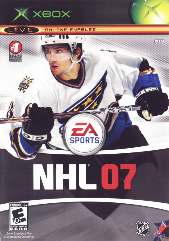 NHL 07 box art for Xbox